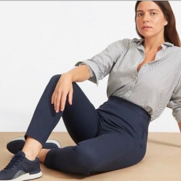 Everlane The Side-Zip Work Pant in Dark Slate Gray | SZ 8 - Picture 4 of 13